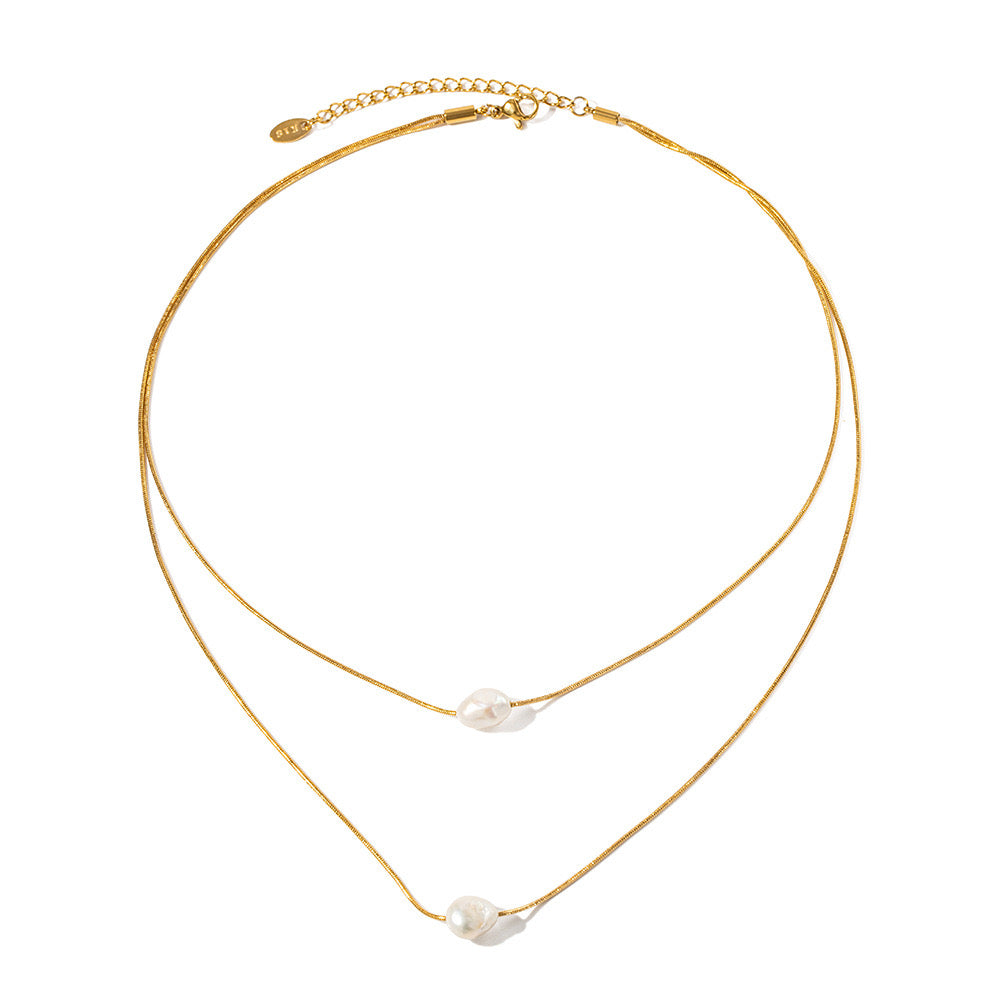 Nori Tiered Pearl Necklace