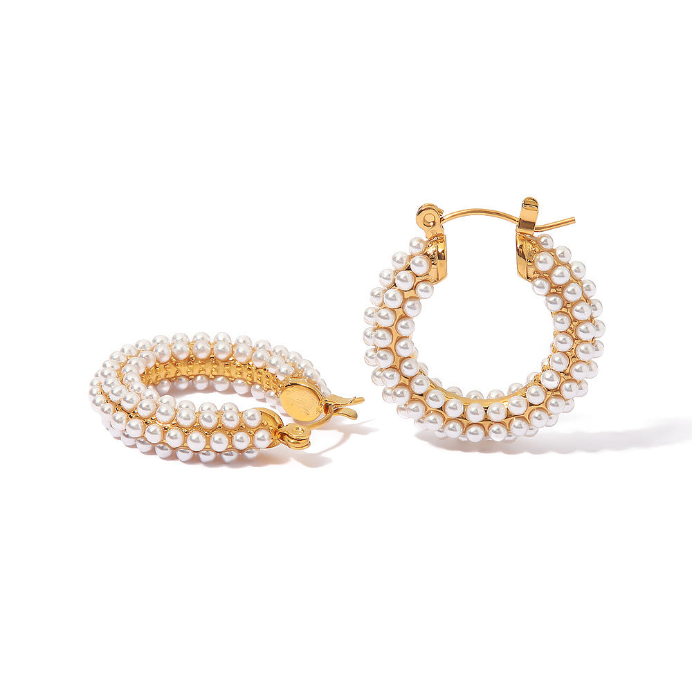 Ariel Pearl Hoops