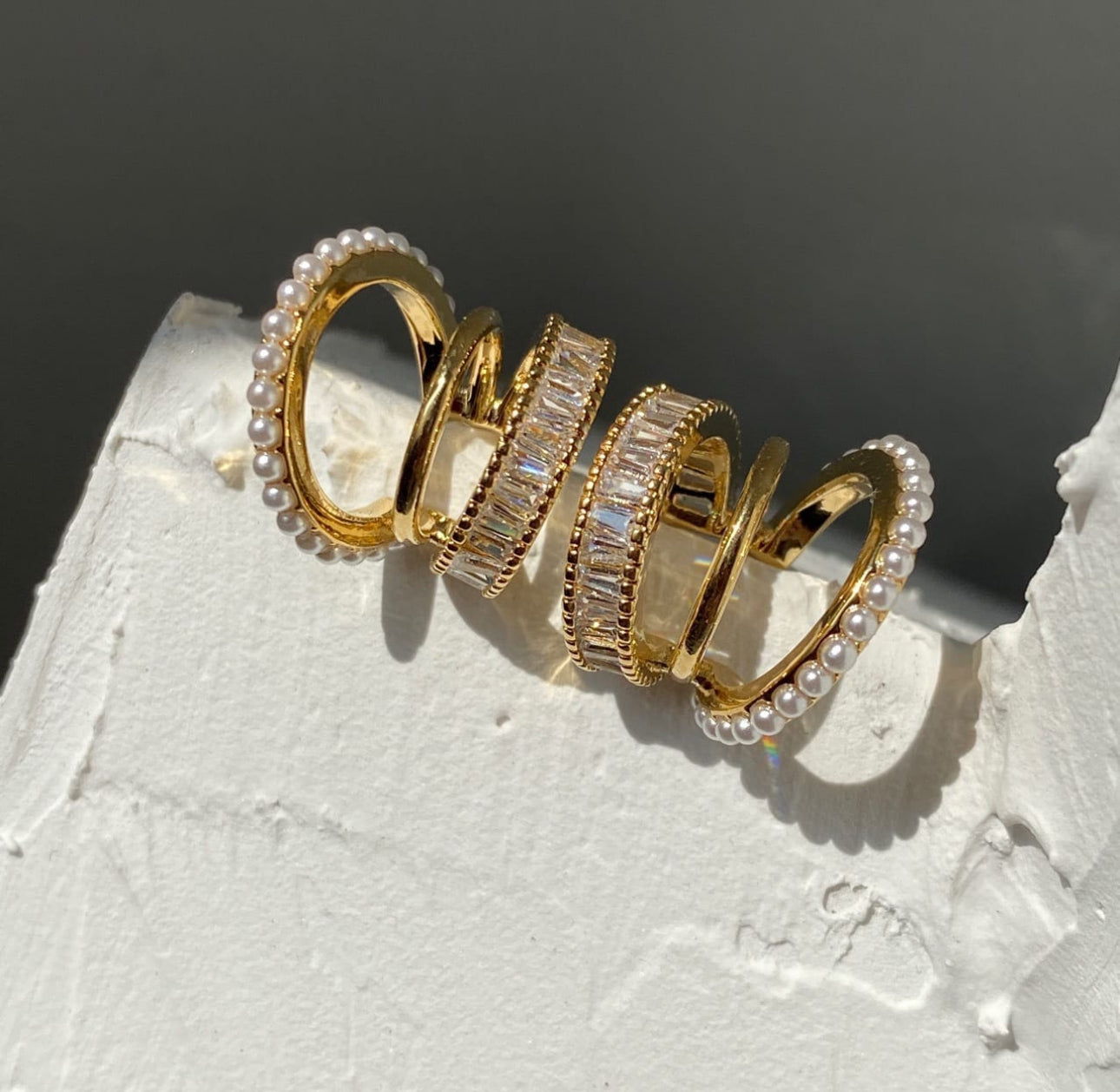 Moonlit Cuff Earrings