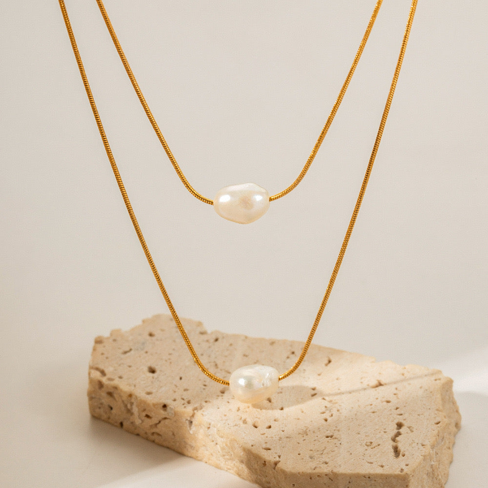 Nori Tiered Pearl Necklace
