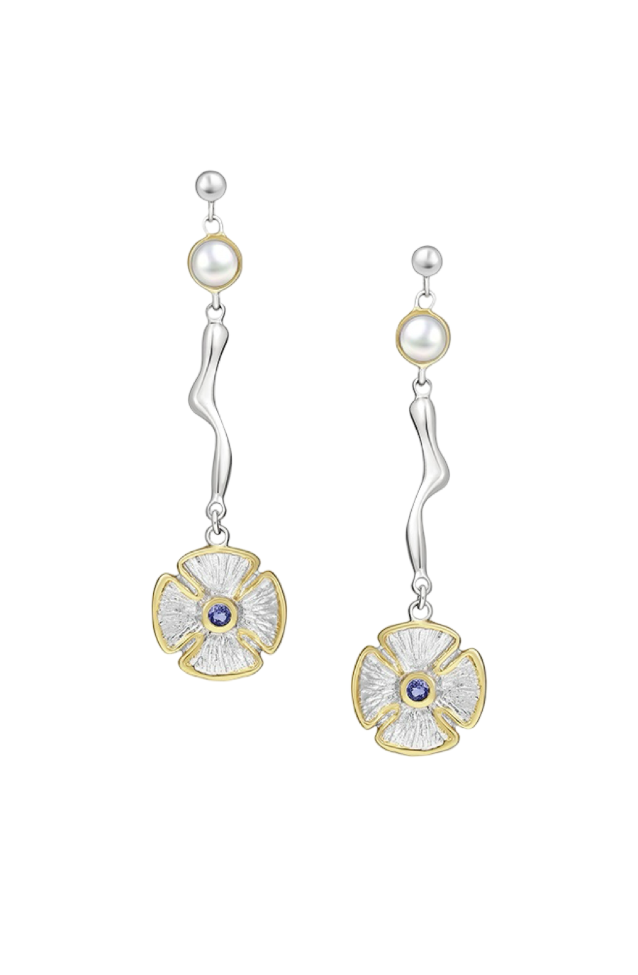 Celestial Pansy Earrings