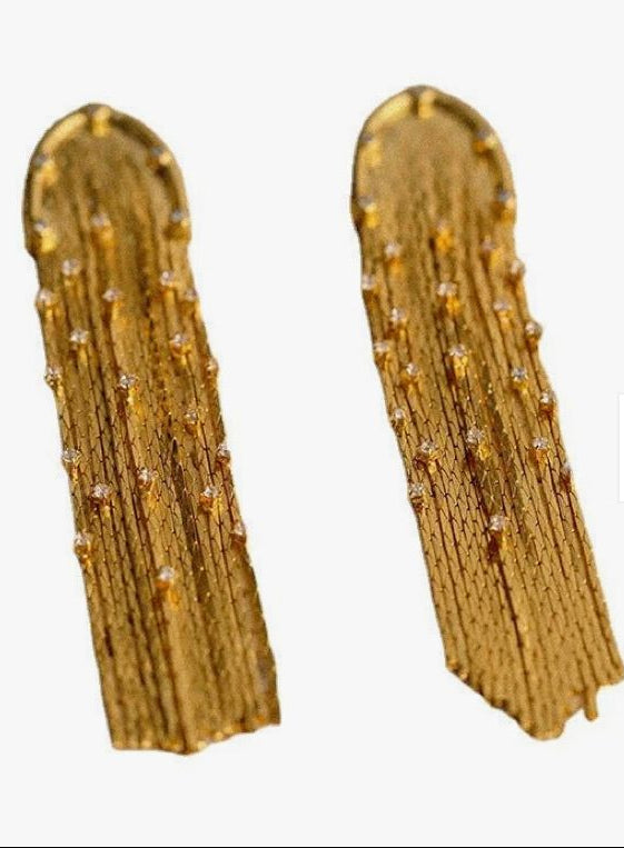 Amber Fringe Earrings