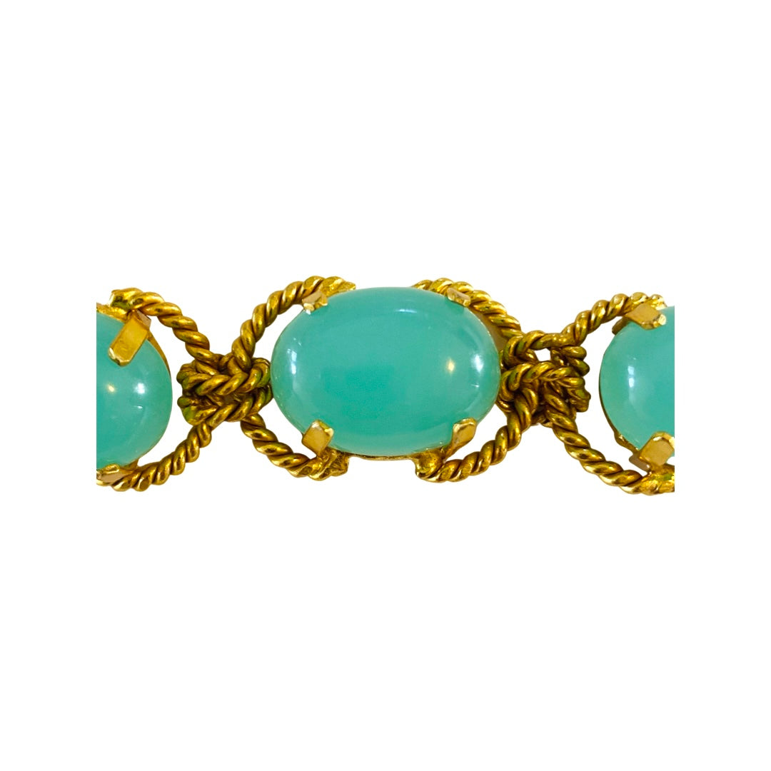 Holly Gemstone Twist Bracelet