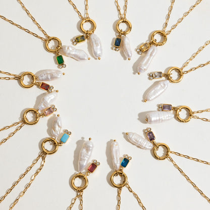 Pearl Birthstone Necklace