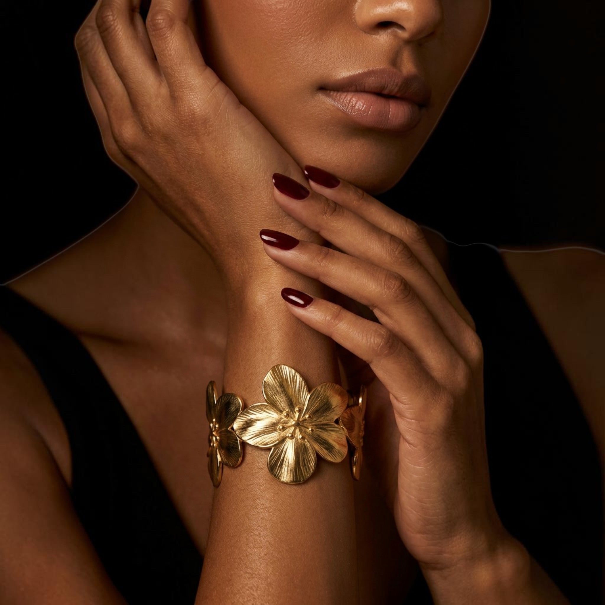 Frangipani Cuff Bracelet