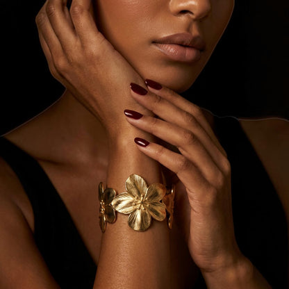 Frangipani Cuff Bracelet