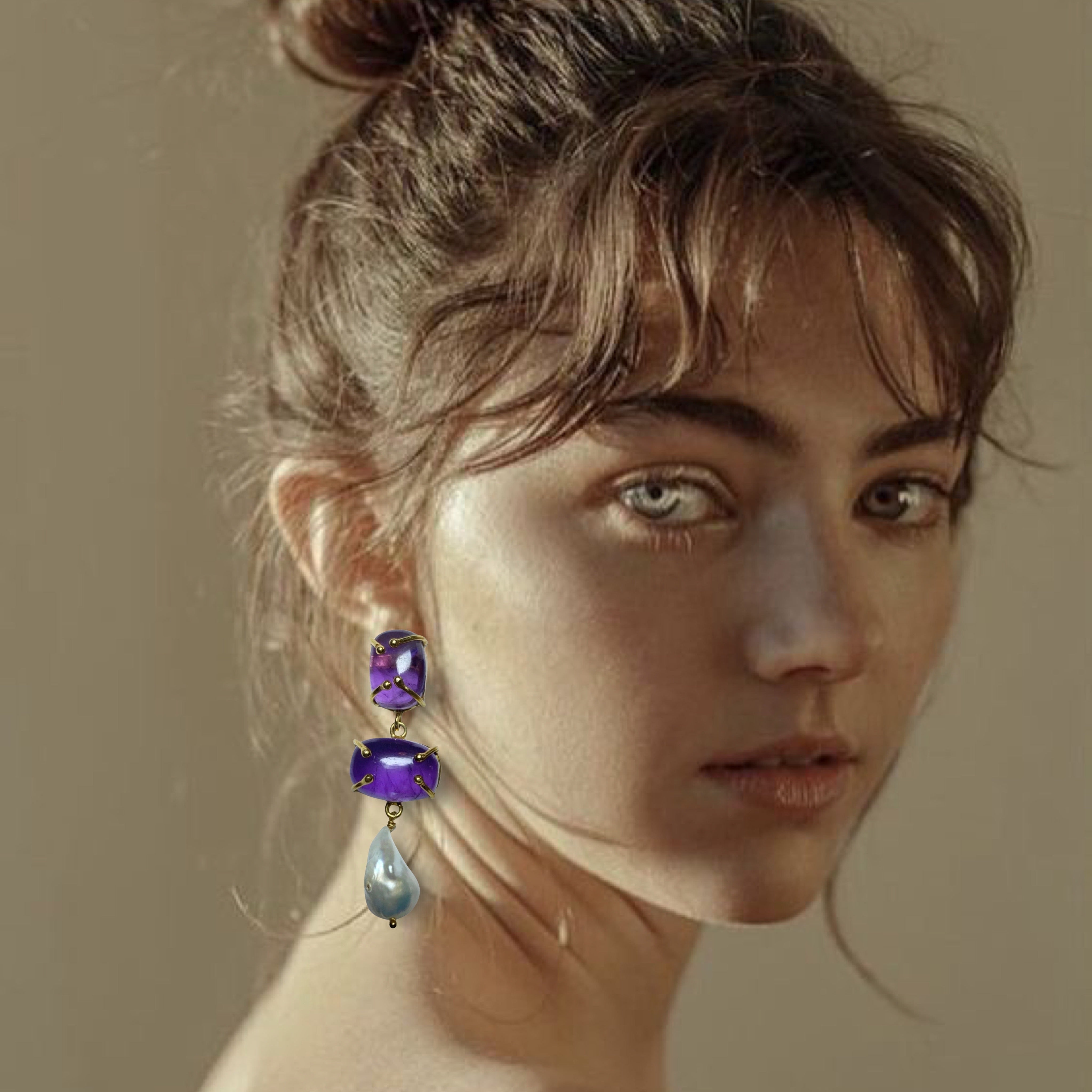 Iris Drop Earrings