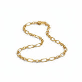 Tania Claire Australia 18K gold over sterling silver chunky link chain necklace, 18 inch.