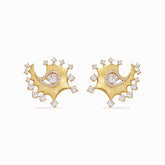 Tania Claire Australia Solaris Eye Earrings: gold plated sterling silver statement earrings with crystals, inspired by celestial eye symbolism.