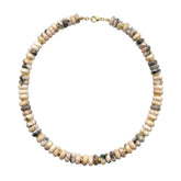Tania Claire Australia Petite Odette Necklace with natural stone beads and gold accents. Delicate, refined, and elegant.