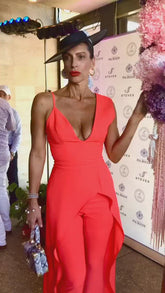 Loren Pearl Hoop Earrings as seen on Karolina at Steves Nedlands for Melbourne Cup 2020
