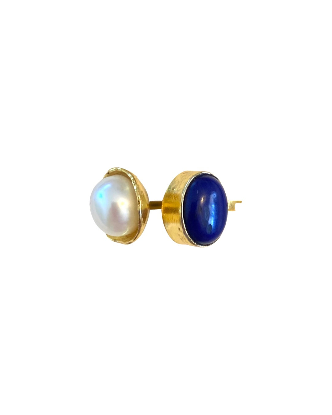 Daisy Pearl & Lapis Ring