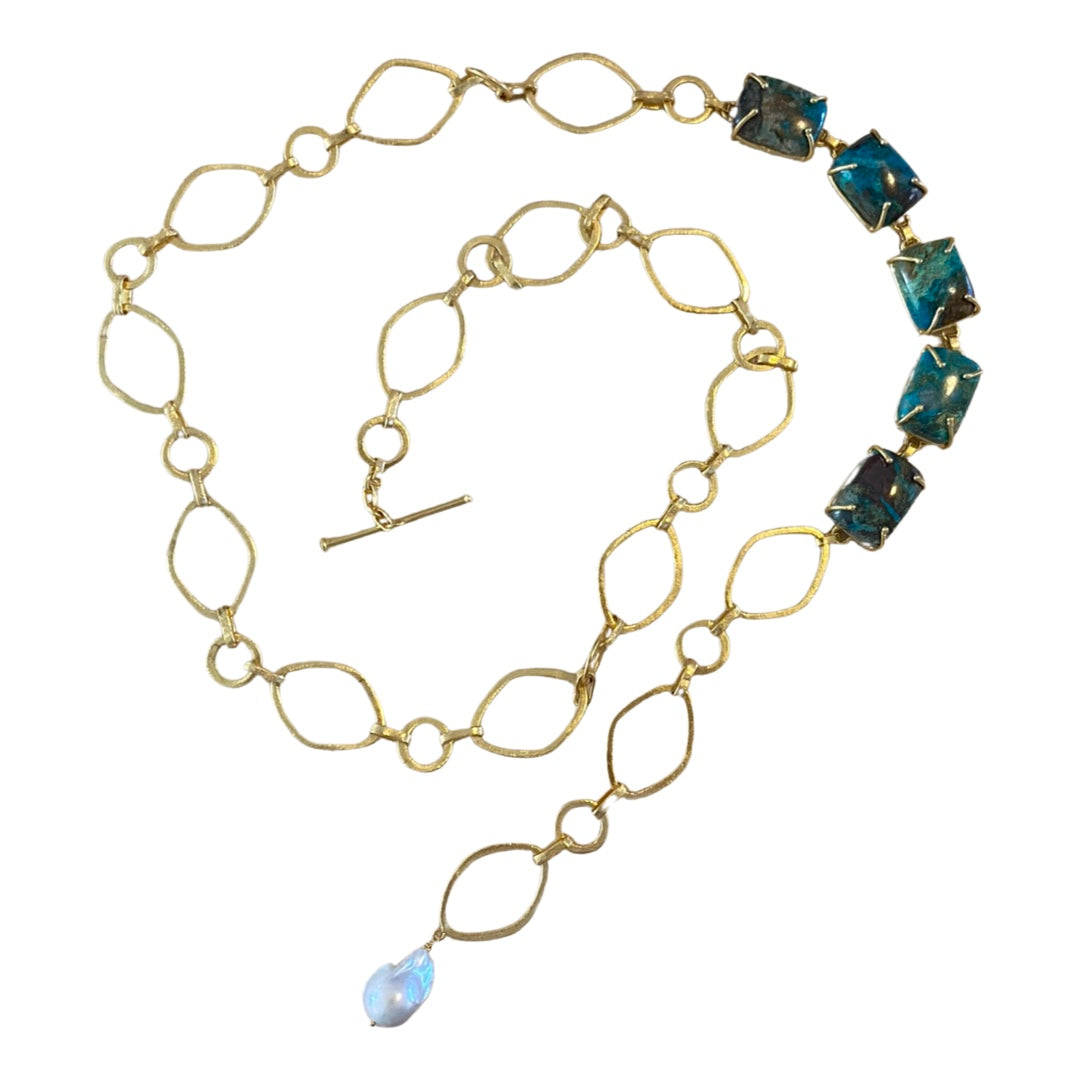 Sara Gemstone Chain Belt