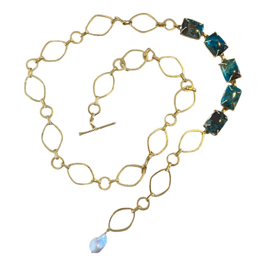 Sara Gemstone Chain Belt