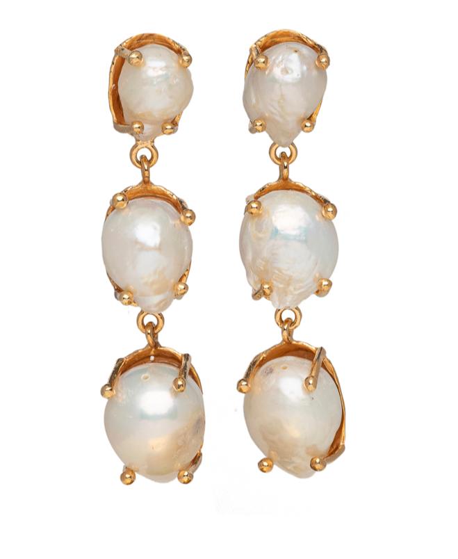 Massie Pearl Drops in Gold